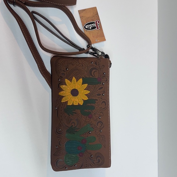 Justin Tooled Western Crossbody Bag - Picture 2 of 4